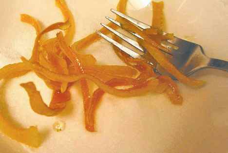 Microwave Candied Orange Peel