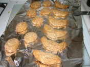 Almond horns and macaroons