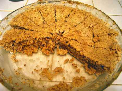 Lightened-up microwave version of Nigella Lawson's "Damp Apple and Almond Cake"