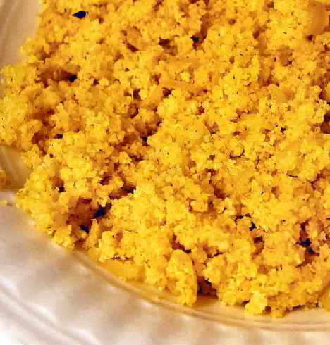 Fine-grained couscous made directly from farina