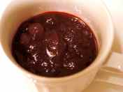 Cranberry sauce in the microwave