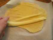 stretching the pasta