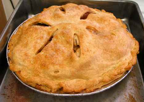 Apple pie for New Year's Day