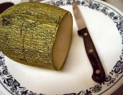 Monster zucchini half