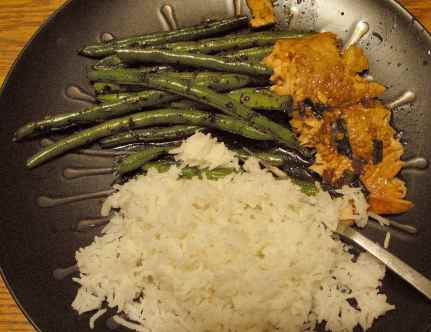 Szechuan-style green beans 