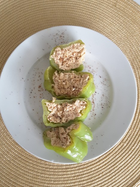 salmon-stuffed peppers