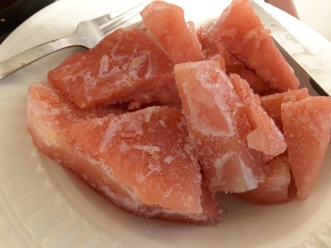 frozen watermelon slices