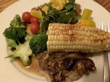 microwave-steamed corn